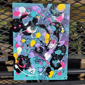 Abstract Canvas Art with Vibrant Colors